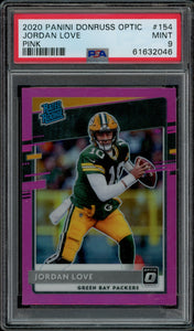 2020 Panini Donruss Optic #154 Jordan Love Pink PSA 9